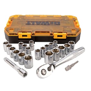 DEWALT 1/2-inch Drive Combination Socket Set with Case (23-Piece)