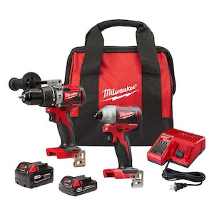 Milwaukee Tool M18 18V Lithium-Ion Brushless Cordless Hammer Drill/ Impac