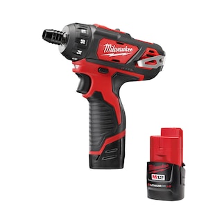 Milwaukee Tool M12 12V Lithium-Ion Cordless 1/4-Inch Hex 2-Speed Screwdri
