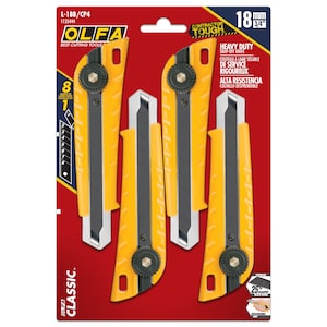 Olfa 18mm Snap-Off Utility Knife (4-Pack)