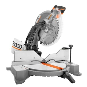 RIDGID 15 Amp Corded 12-inch Dual Bevel Miter Saw with LED