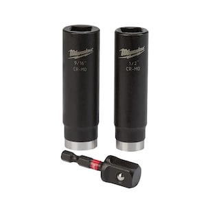 Milwaukee Tool SHOCKWAVE Impact Duty 1/2 -inch Deep Well Socket Set (3-Pi
