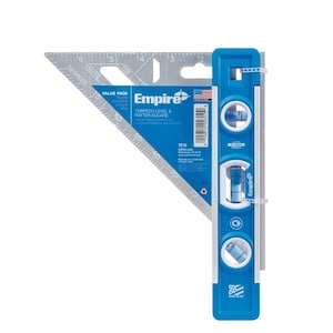 Empire 9 in. Torpedo Level and 7 in. Aluminum Rafter Square Combo