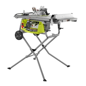 RYOBI 15 Amp 10-inch Expanded Capacity Table Saw With Rolling St