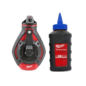 Milwaukee Tool 100 ft. Bold Line Chalk Reel Kit with Blue Chalk