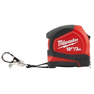 Milwaukee Tool 10 ft. Keychain Tape Measure with LED Light