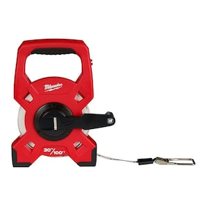 Milwaukee Tool 30 m./100 ft. Fiberglass Open Reel Long Tape