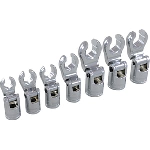 DYNAMIC TOOLS 3/8 inch Drive 7 Piece SAE, Flare Nut Socket Set, 3/8 inch