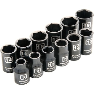 DYNAMIC TOOLS 3/8 inch Drive 12 Piece 6 Point Metric, Standard Impact So