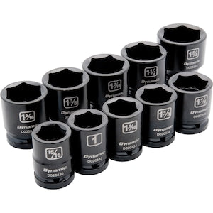 DYNAMIC TOOLS 3/4 inch Drive 10 Piece 6 Point, Standard Length, Impact S