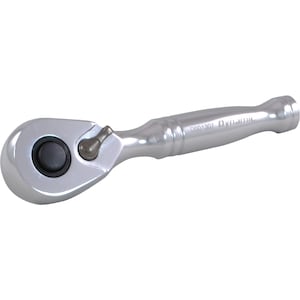 DYNAMIC TOOLS 1/4 inch Drive Stubby 48 Tooth Ratchet, Chrome Finish, 3.5