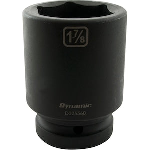 DYNAMIC TOOLS 1-7/8 inch X 1 inch Drive, 6 Point Deep Length, Impact Soc