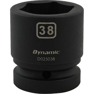 DYNAMIC TOOLS 38MM X 1 inch Drive, 6 Point Standard Length, Impact Socke