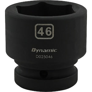 DYNAMIC TOOLS 46MM X 1 inch Drive, 6 Point Standard Length, Impact Socke