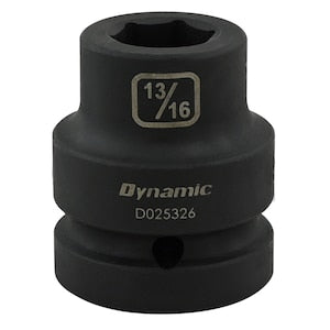 DYNAMIC TOOLS 13/16 inch X 1 inch Drive, 6 Point Standard Length, Impact
