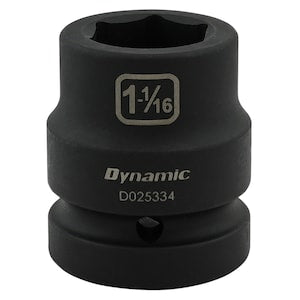 DYNAMIC TOOLS 1-1/16 inch X 1 inch Drive, 6 Point Standard Length, Impac