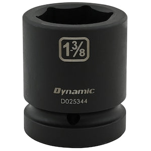 DYNAMIC TOOLS 1-3/8 inch X 1 inch Drive, 6 Point Standard Length, Impact