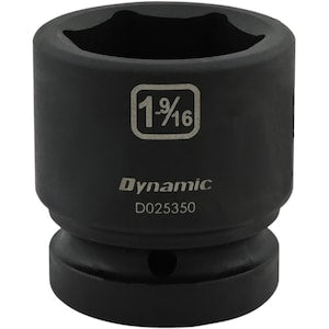 DYNAMIC TOOLS 1-9/16 inch X 1 inch Drive, 6 Point Standard Length, Impac