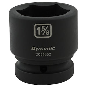 DYNAMIC TOOLS 1-5/8 inch X 1 inch Drive, 6 Point Standard Length, Impact