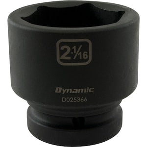 DYNAMIC TOOLS 2-1/16 inch X 1 inch Drive, 6 Point Standard Length, Impac