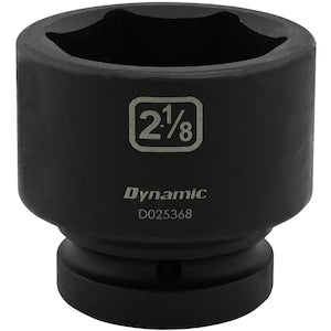 DYNAMIC TOOLS 2-1/8 inch X 1 inch Drive, 6 Point Standard Length, Impact