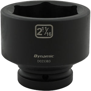 DYNAMIC TOOLS 2-11/16 inch X 1 inch Drive, 6 Point Standard Length, Impa