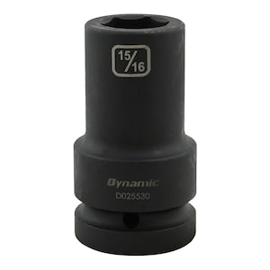 DYNAMIC TOOLS 15/16 inch X 1 inch Drive, 6 Point Deep Length, Impact Soc