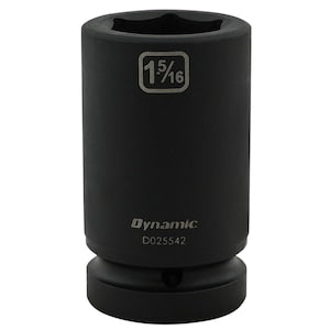 DYNAMIC TOOLS 1-5/16 inch X 1 inch Drive, 6 Point Deep Length, Impact So