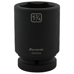 DYNAMIC TOOLS 1-3/4 inch X 1 inch Drive, 6 Point Deep Length, Impact Soc