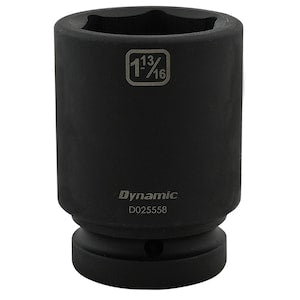 DYNAMIC TOOLS 1-13/16 inch X 1 inch Drive, 6 Point Deep Length, Impact S
