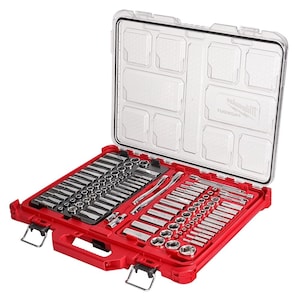 Milwaukee Tool PACKOUT 3/8-inch and 1/4-inch Drive SAE/Metric Ratchet and