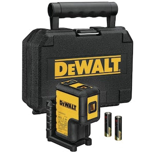 DEWALT 120 ft. Green Self-Leveling 3-Spot Laser Level with (2) AA