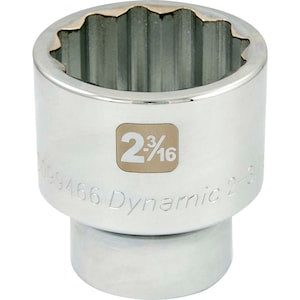 DYNAMIC TOOLS 2-3/16 inch X 1 inch Drive, 12 Point Standard Length, Chro