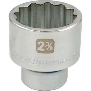 DYNAMIC TOOLS 2-3/8 inch X 1 inch Drive, 12 Point Standard Length, Chrom
