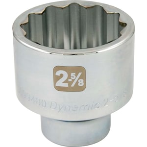 DYNAMIC TOOLS 2-5/8 inch X 1 inch Drive, 12 Point Standard Length, Chrom