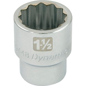 DYNAMIC TOOLS 1-1/2 inch X 1 inch Drive, 12 Point Standard Length, Chrom