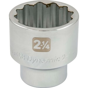 DYNAMIC TOOLS 2-1/4 inch X 1 inch Drive, 12 Point Standard Length, Chrom