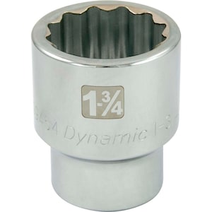 DYNAMIC TOOLS 1-3/4 inch X 1 inch Drive, 12 Point Standard Length, Chrom