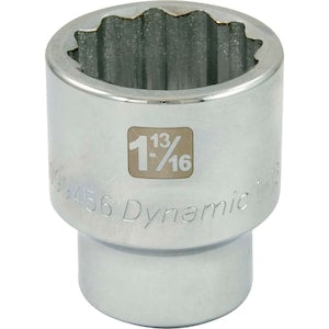 DYNAMIC TOOLS 1-13/16 inch X 1 inch Drive, 12 Point Standard Length, Chr