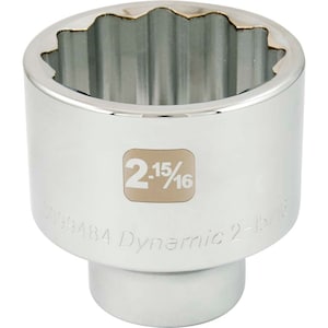 DYNAMIC TOOLS 2-15/16 inch X 1 inch Drive, 12 Point Standard Length, Chr