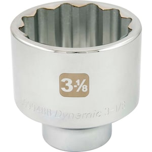 DYNAMIC TOOLS 3 1/8 inch X 1 inch Drive, 12 Point Standard Length, Chrom