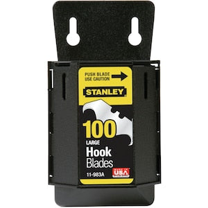 STANLEY 1996 Large Hook Blade (100 Pack) with Dispenser
