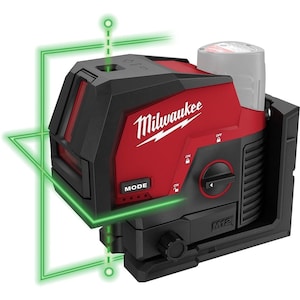 Milwaukee Tool M12 12V Lithium-Ion Cordless Green 125 ft. Cross Line and