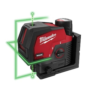 Milwaukee Tool M12 12V Lithium-Ion Green 125 ft. Cross Line and Plumb Poi
