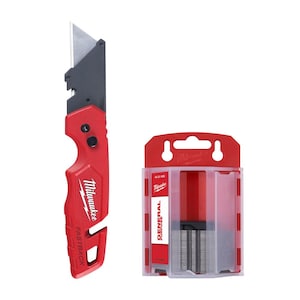 Milwaukee Tool FASTBACK Folding Utility Knife with Blade Storage and 50-P