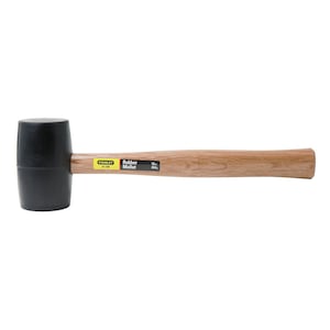 STANLEY 16 oz Rubber Mallet with Shock Absorbing Handle and Soft F