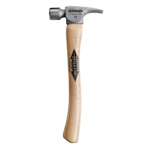 Stiletto 10 oz Titanium Smooth Face Hammer with 14.5 -inch Curved H