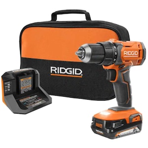 RIDGID 18V Lithium-Ion Cordless 1/2-inch Drill/Driver Kit with 18