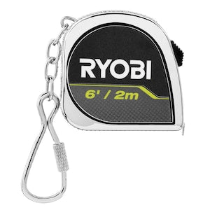 RYOBI 6ft Keychain Tape Measure