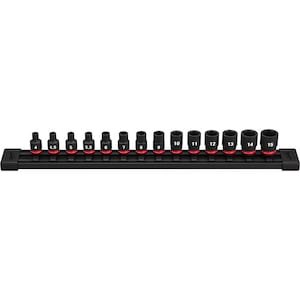 Milwaukee Tool SHOCKWAVE 1/4 -inch Drive Metric 6 Point Impact Socket Set